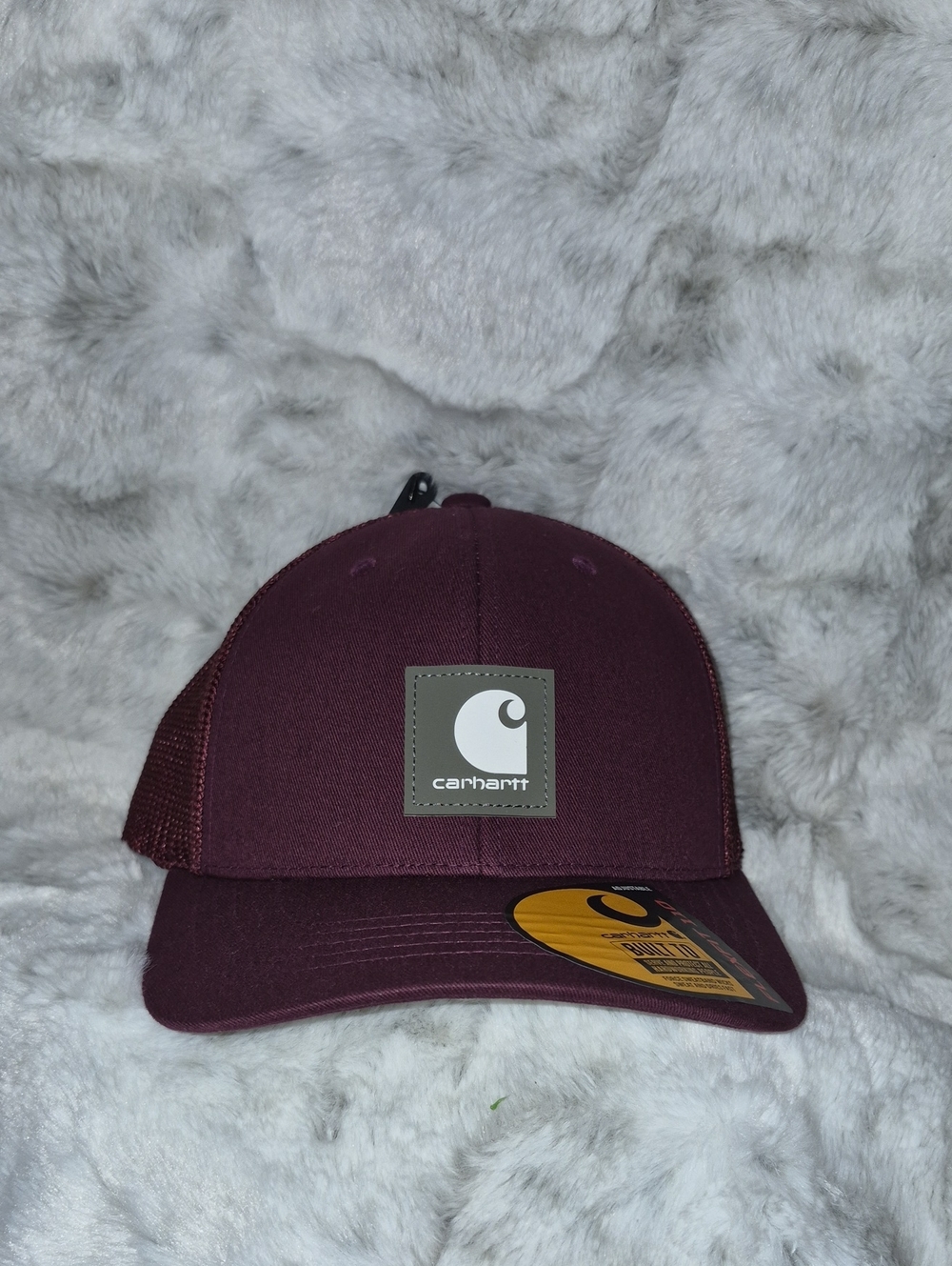 Carhartt Maroon Mesh-Back Logo Cap